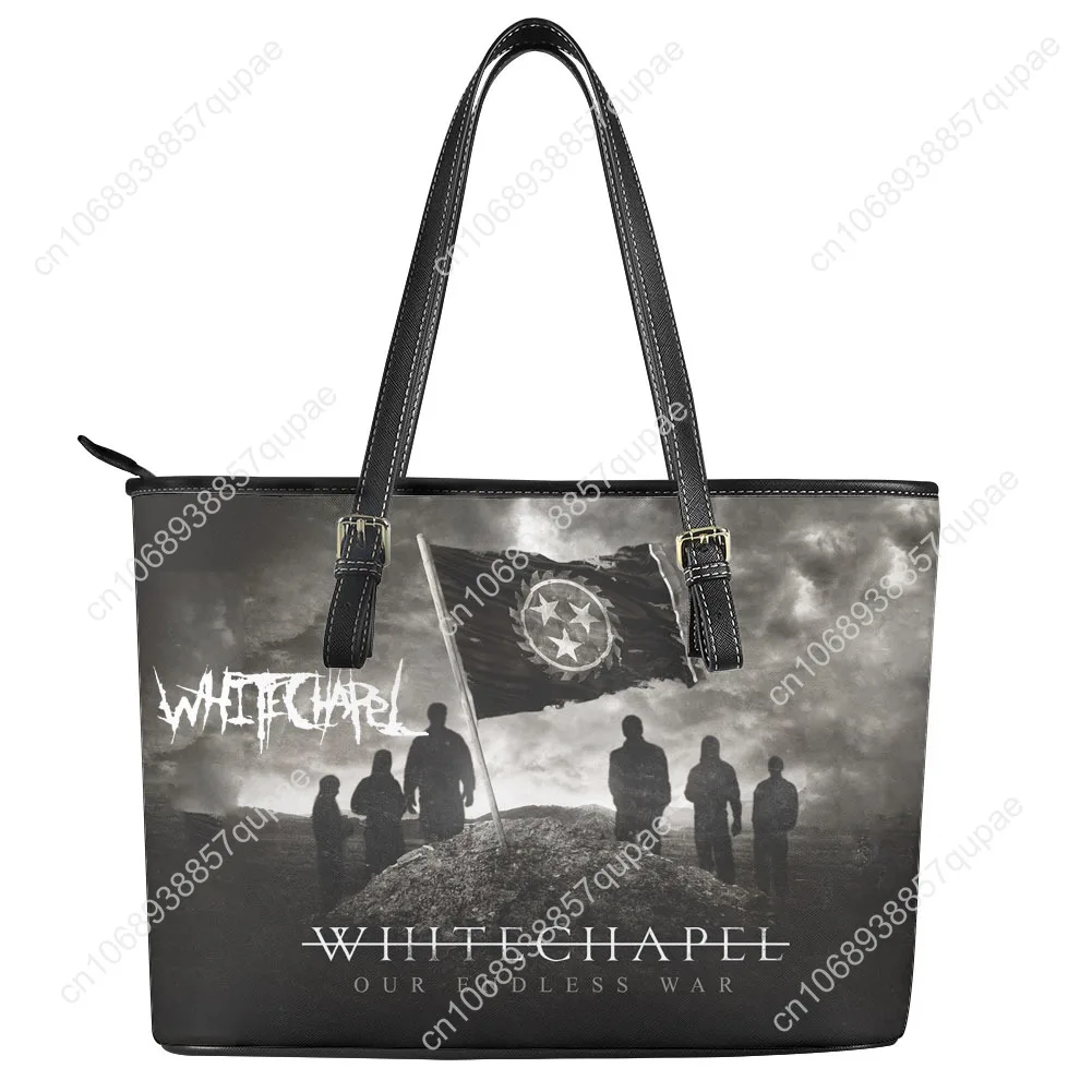 

Whitechapel Heavy Metal Band Сумка на заказ Женская Мужская Персонализированная большая сумка Сумка на плечо Деловой кожаный кошелек Дорожная сумка Подарок