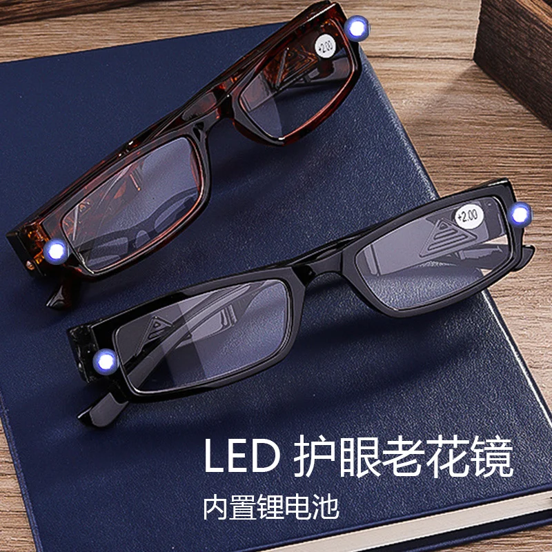 

Reading Glasses Male Led with Light Lighting Glasses for the Elderly Reading Reading Presbyopic Glasses Female