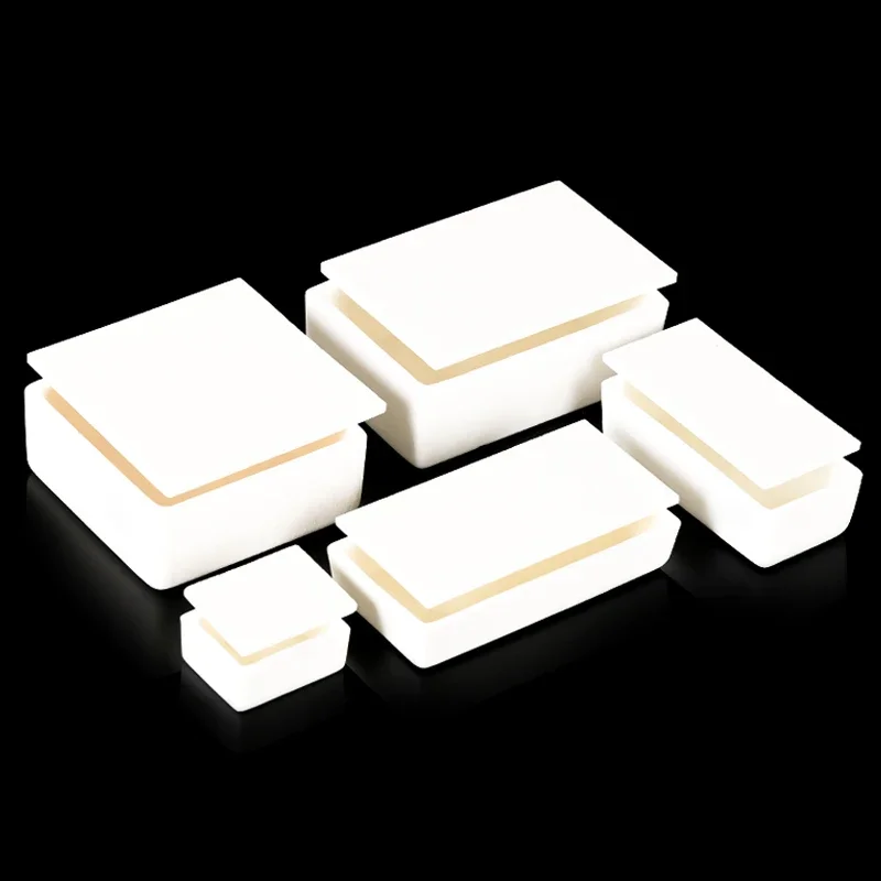 99% Alumina square crucible Specification 2 Multiple specifications with lid