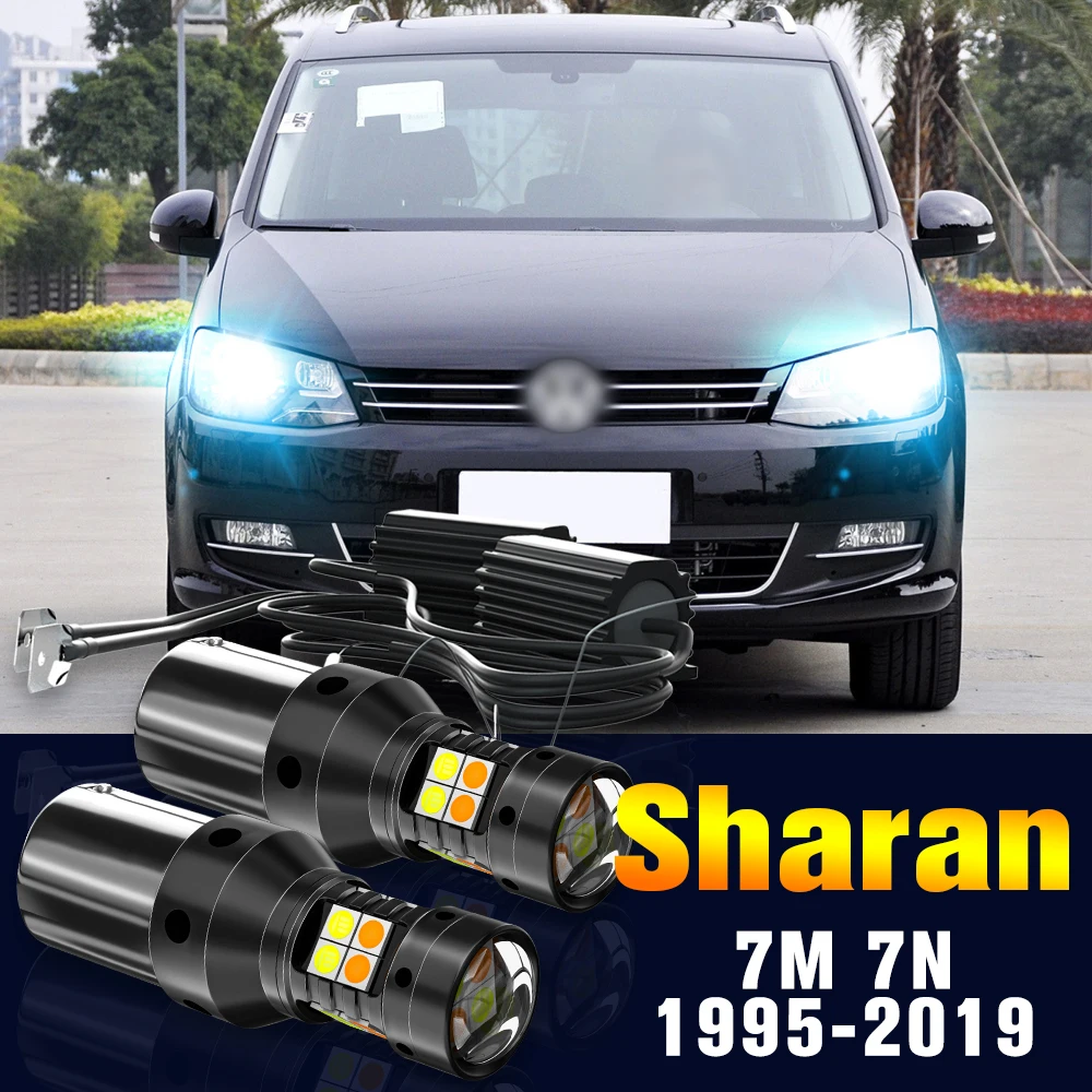 

2pcs LED Dual Mode Turn Signal+Daytime Running Light DRL Lamp For VW Sharan 7M 7N 1995-2019 2010 2011 2012 2013 2014 Accessories