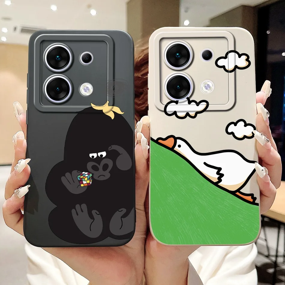 For Infinix Zero 30 Phone Case Infinix Zero30 5G X6731 Cute Panda Rabbit Cartoon Soft Silicone Camera Protective Shockproof Case