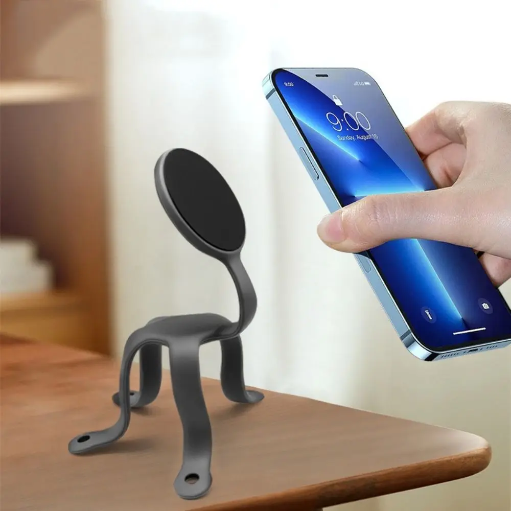

Silicone Octopus Mobile Phone Holder Adjustable Collapsable Magnetic Phone Stand Multi-functional Storage