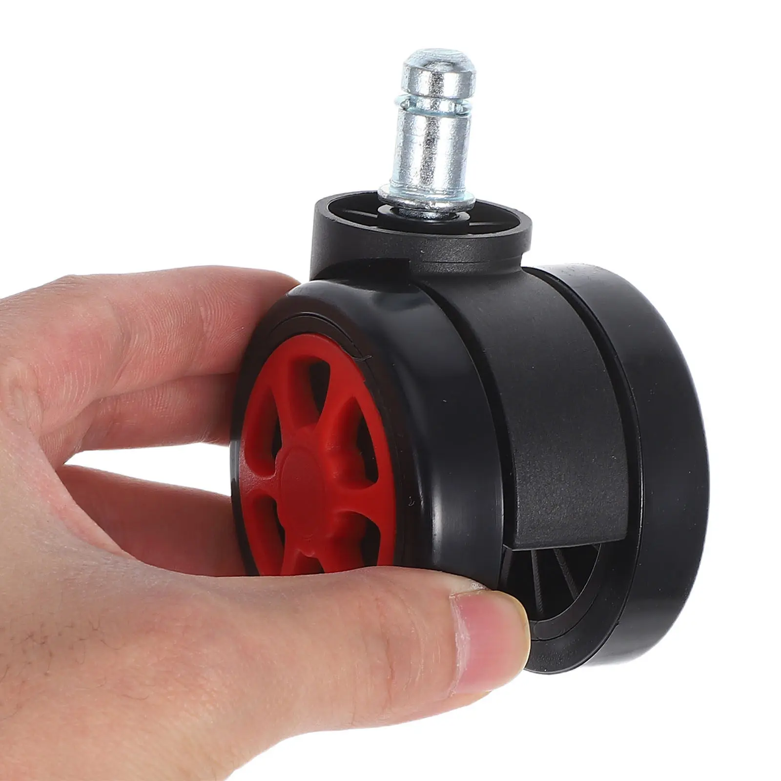 4Pcs Plastic Quiet Office Chair Wheels Replacement For Home Office Chair Heavy Duty Casters Computer Gaming