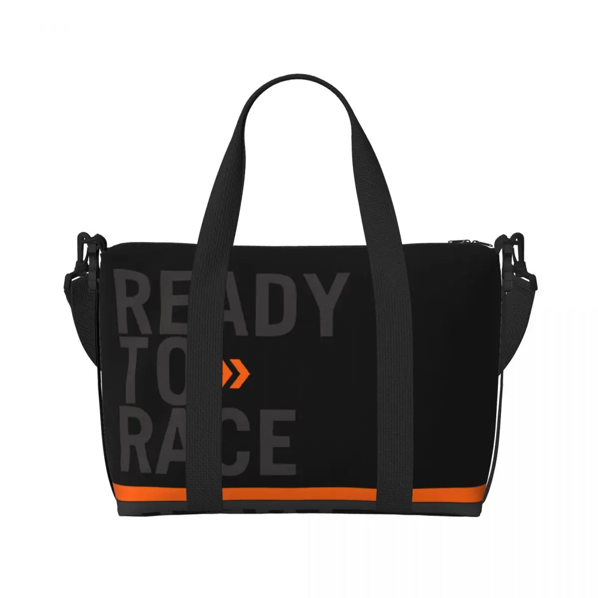 Custom Ready To Race Logo Tote Bag for Women Large Capacity Racing Sport Motorcycle Rider Beach Gym Travel Bags