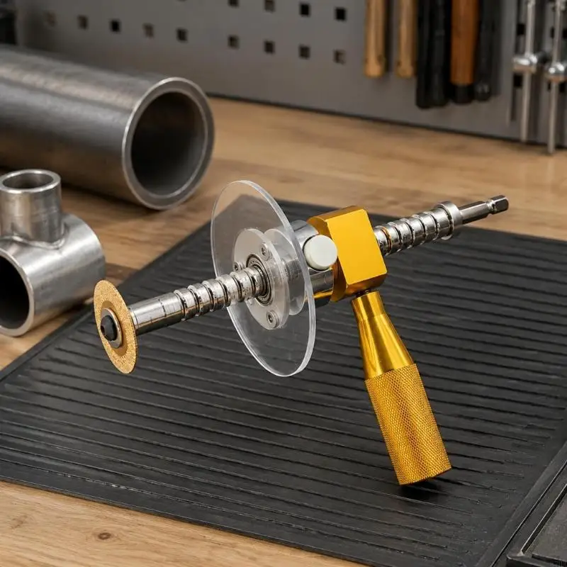 PVC Internal Pipe Cutting Tool with a Replaceable Abrasive Wheel for Drill-Assisted Installation and Maintenance 87HA - view 5
