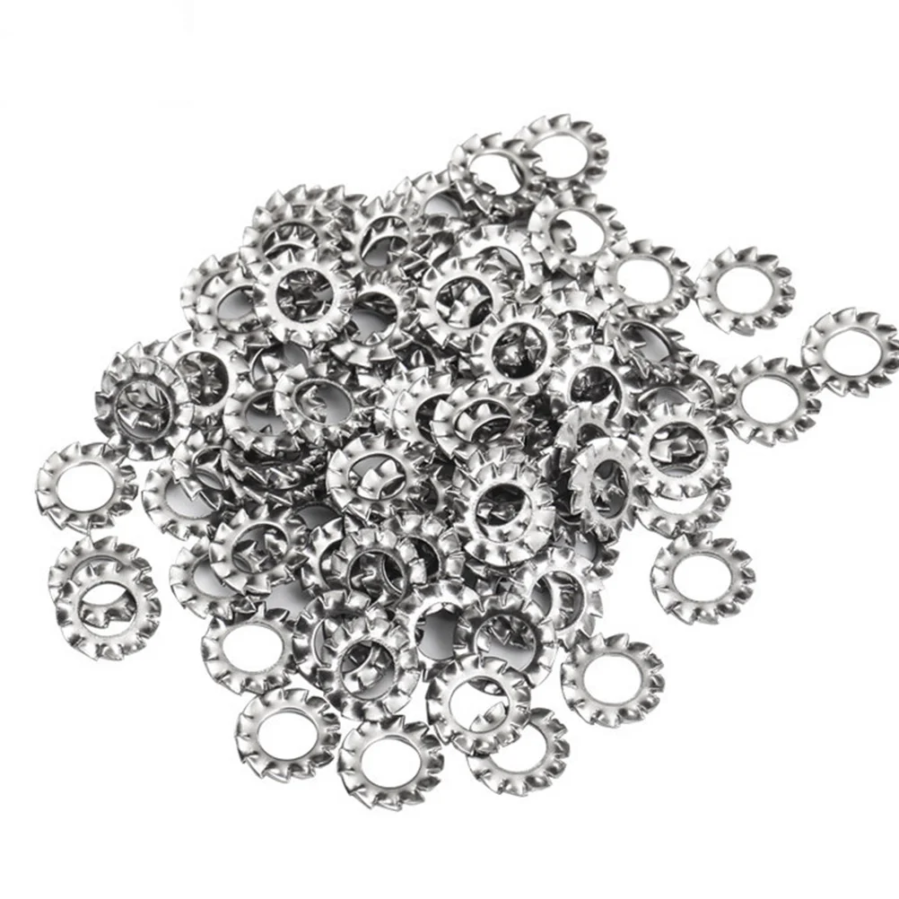 

700Pcs Galvanized Toothed External Serrated Washer Locking Sump Plug Gasket Durable Professional Stainless Steel Washer