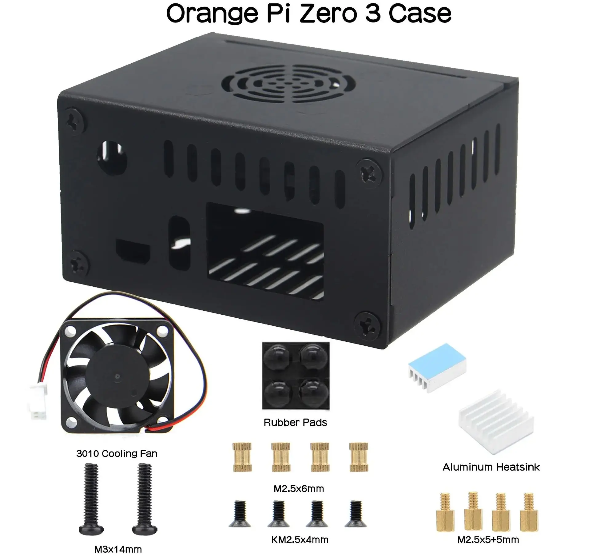 

Orange Pi Zero 3 Case with Fan & Heatsink (N502)| Support Antenna