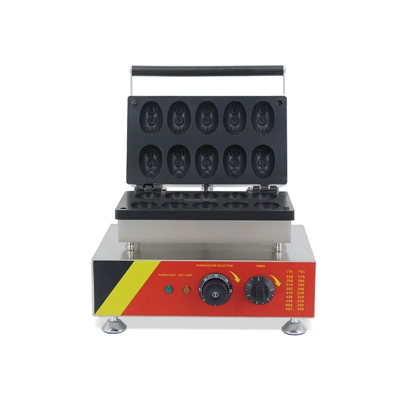 High Quality Commercial Waffle Machine Electric 10PCS Taiwan EGG Shapes Waffle Maker Machine