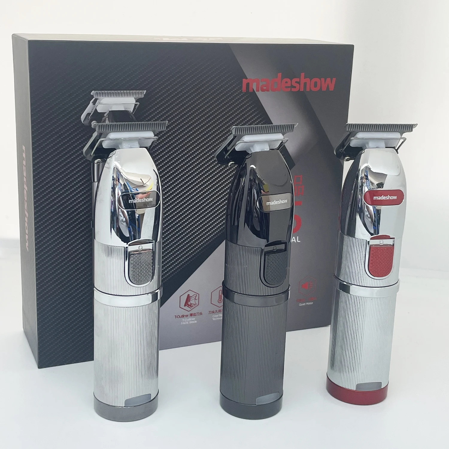 Madeshow M6 profesjonalne bezprzewodowe spinki do włosów elektryczna maszynka do włosów maszyna akumulatorowa bezprzewodowe trymery do włosów do salonu fryzjerskiego