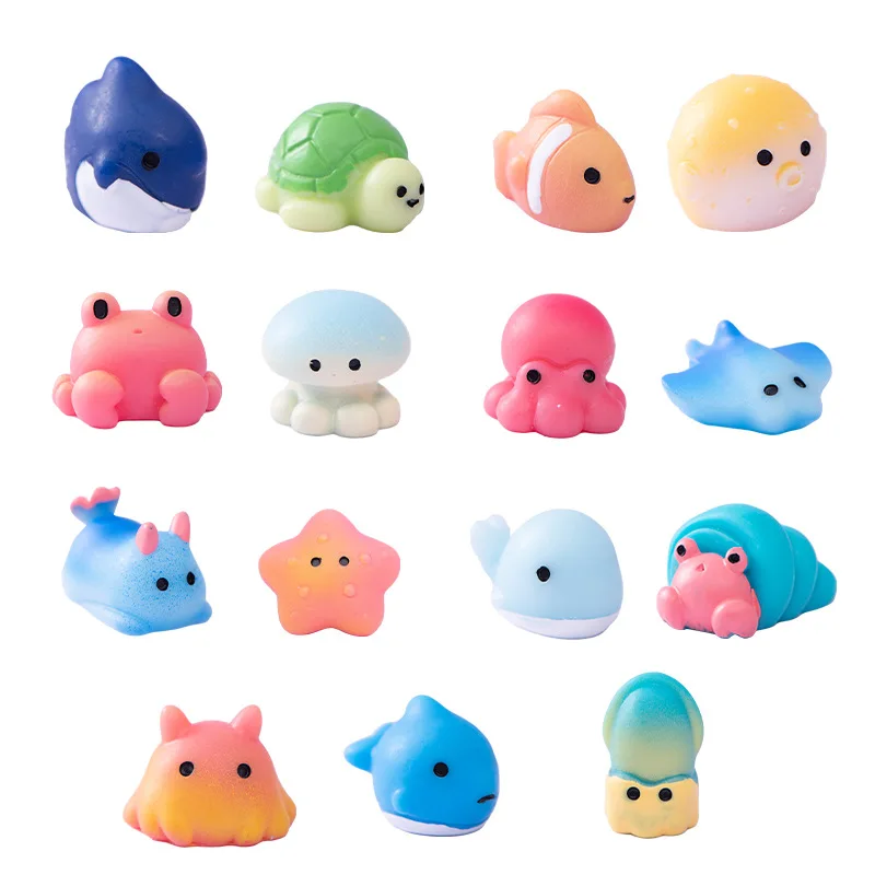 10/15 PCS Micro landscape marine creatures, dolphins, octopuses octopuses,aquarium fish tank decorations for fish tank