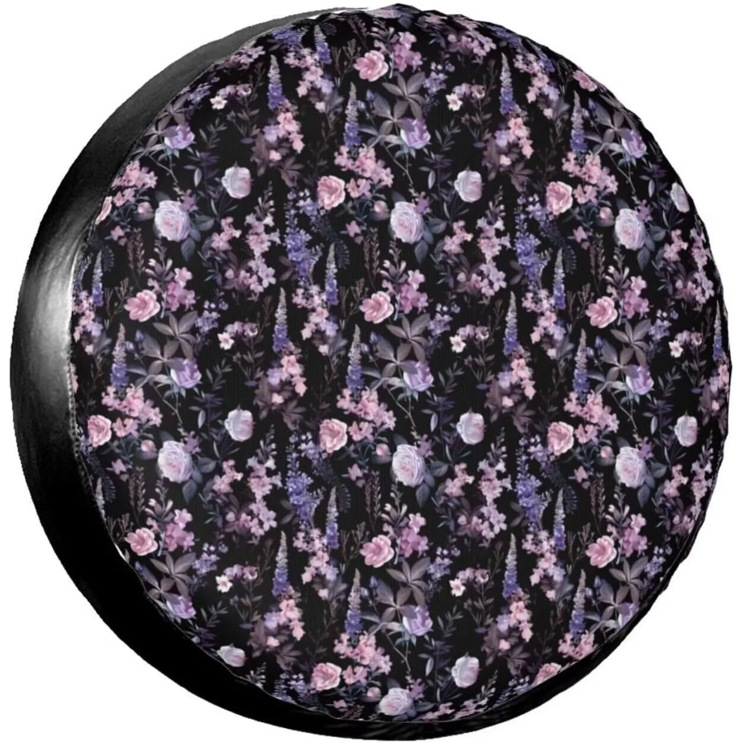 

Фиолетовый чехол для запасного колеса с цветочным принтом, водонепроницаемый, пылезащитный, защитный чехол для колеса