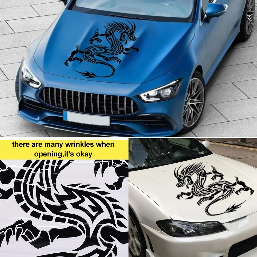 1PCS Loong Decal Sticker for Car Hood Racing Body Dragon Graphics Decal Decoration Car Accessories