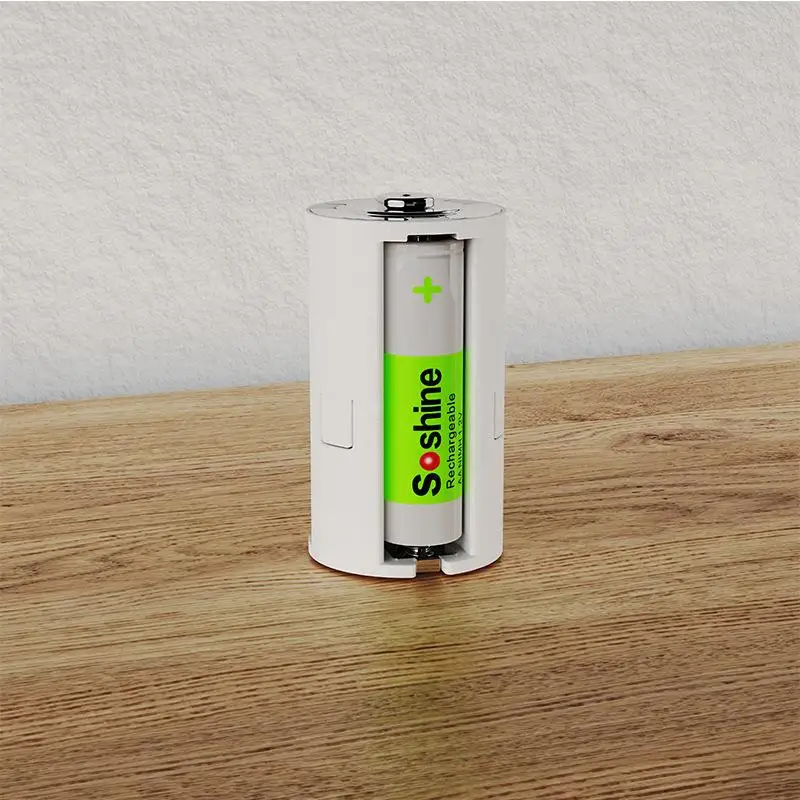 【C】1/2/3/4Pcs 3 AA To D Battery Convertor Adapter Portable Holder Storage Box Switcher Converter Battery Holder Case