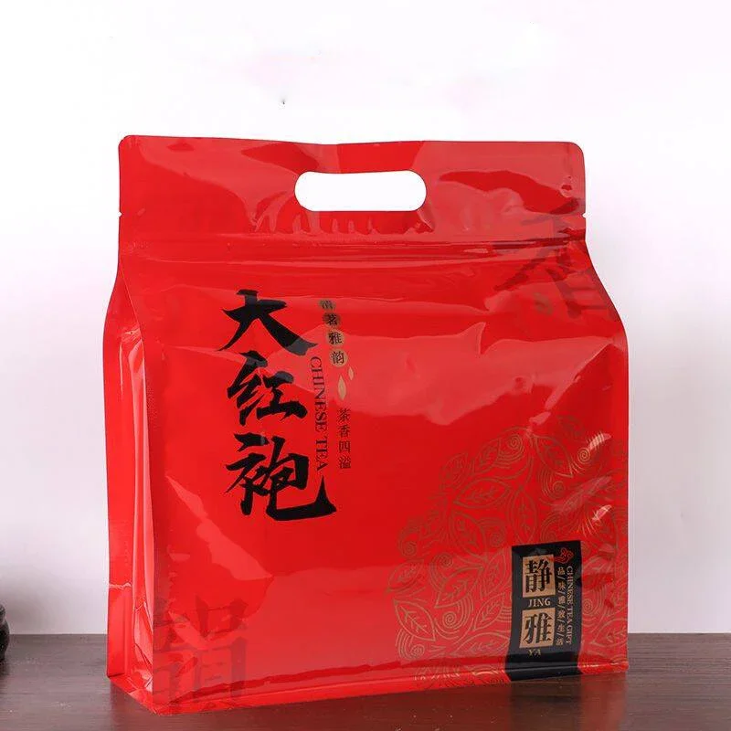 Чайный сервиз Da Hong Pao 250 г, пакеты на молнии, большой чай Wuyi Hong Pao, черный чай Oolong, перерабатываемый герметичный упаковочный пакет, Прямая поставка