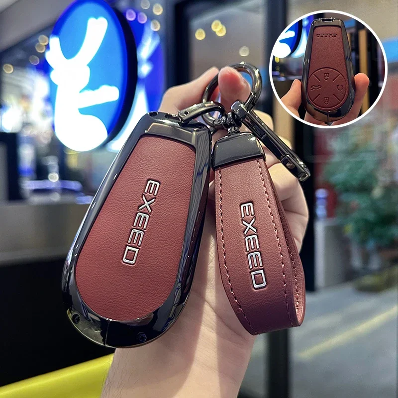 For EXLANTIX ET EXEED STERRA ET 2024 2025 Car Remote Control Key Case Keychain Accessories Garnish Trim Cover