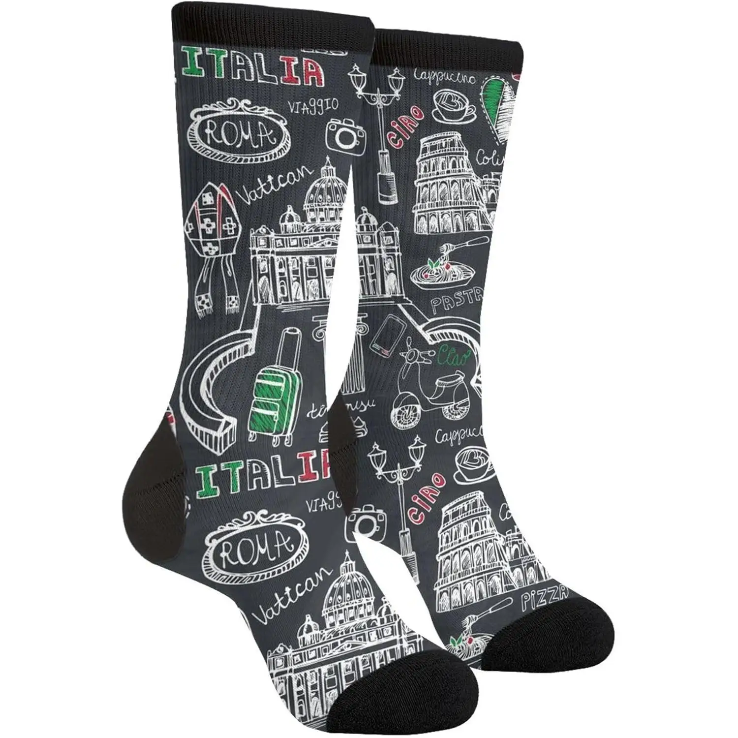 

Funny Funky Novelty Socks Gift For Men Women Novelty Hip-Hop Trend Print Socks Retro Style Breathable Non-slip Sports Socks