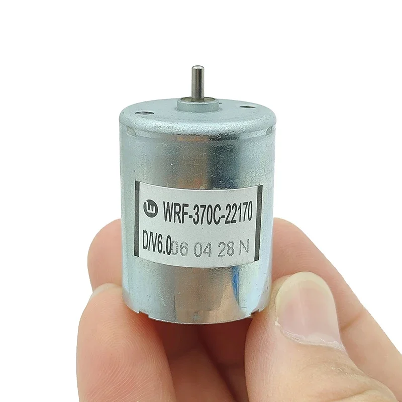 

RF-370C-22170 Mini 370 Motor DC 6V 9V 12V 11500RPM High Speed Metal Brush Micro 24mm Electric Motor DIY Hobby Toy Tattoo Machine