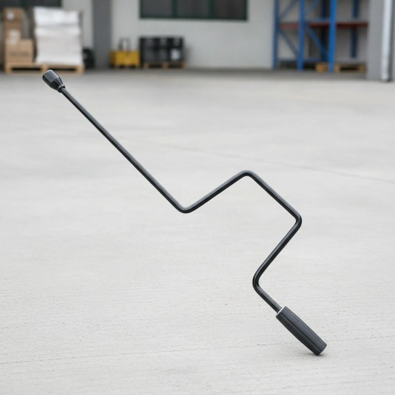 Manual RV Jack Crank Handle Extended 70cm Bent Metal Shaft 19mm Hex Drive for Camper Trailer Stabilizer Support