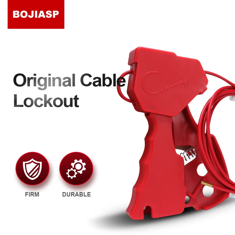 Original Cable Lockout Industrial Equipment Electrical Valve Shutdown Lock Universal Cable Safety LOTO
