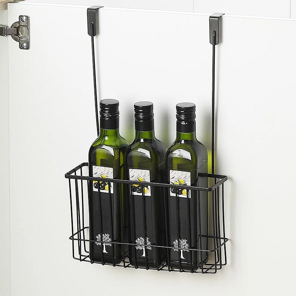 

Over Door Basket Iron Wire Rustproof Bathroom Shelf No Drill Required Hanging Storage Organizer For Kitchen Cabinet Or
