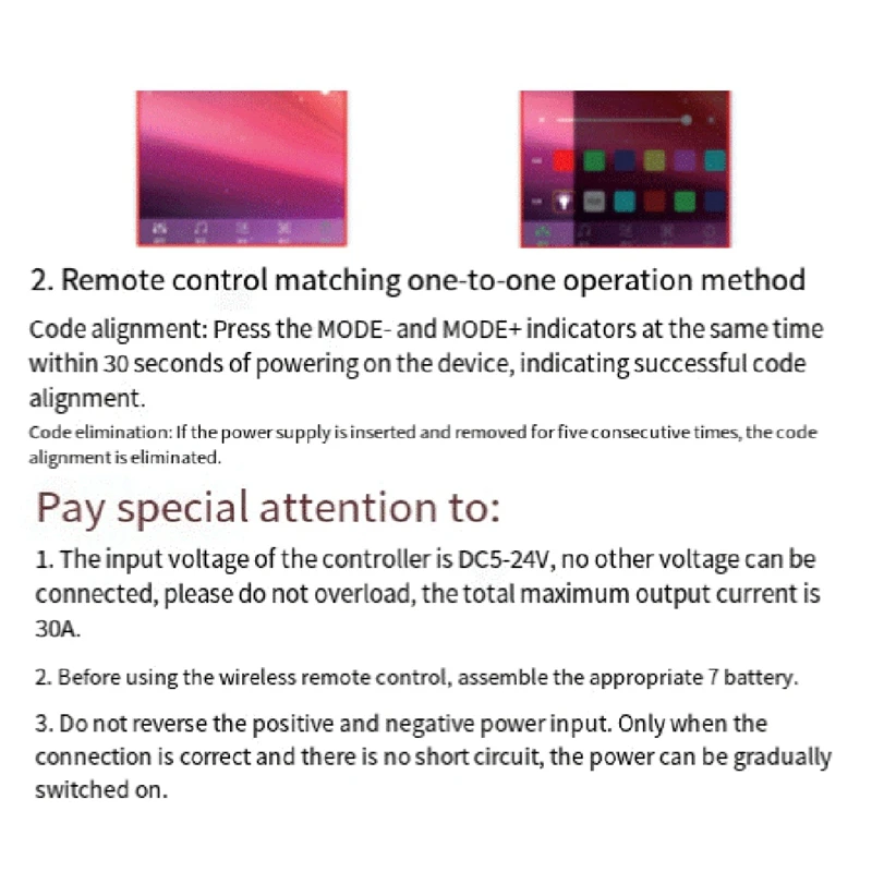 Bluetooth DC5-24V RGB LED Strip Light Controller 30A 4-Wire 3-Channel Constant Voltage Lamp RF 29-Key Remote Dimmer
