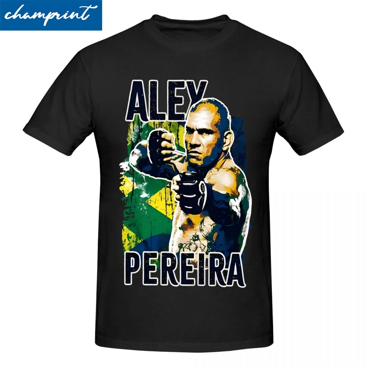 Alex Pereira Grunge T Shirt for Men Women Cotton Awesome T-Shirt Crewneck Tees Short Sleeve Tops Plus Size