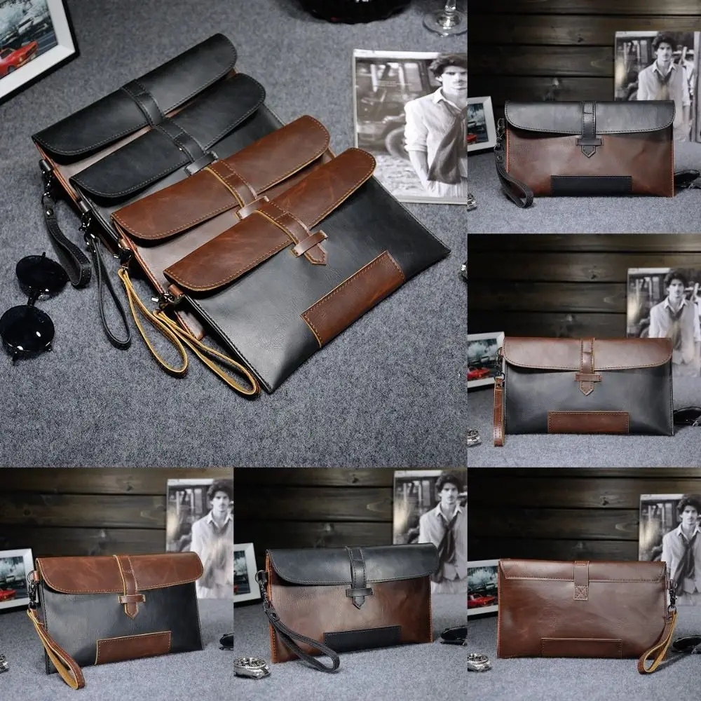 Portable Large Capacity Male Clutch Bag Portable Simple Envelope Bag Waterproof Durable Men's Handy Bag Outdoor