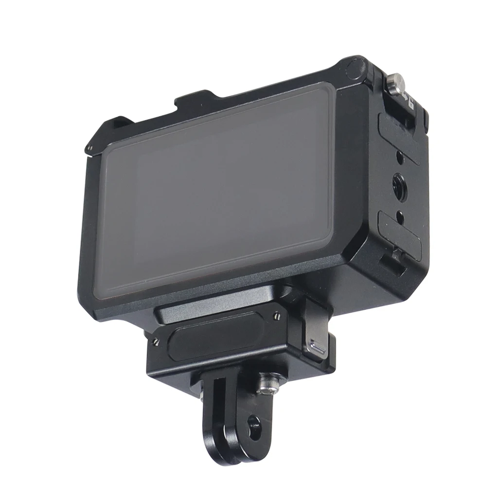 Neue Metallkäfig-Rig-Magnetgrundplatte für DJI OSMO Action 3 4 5 Pro Schutzrahmengehäuse Erweitern Sie den Kaltschuh-Montage-Stativadapter – Detail 11
