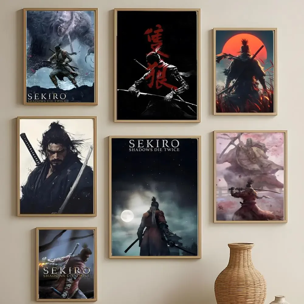 Sekiro Shadows Die Twice Poster Versatile HD Waterproof Wall Art Self-Adhesive Decor For Any Space Ideal Gift