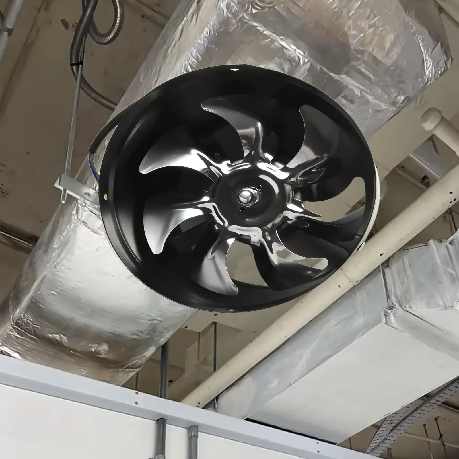 180 mm Abluftventilator, 50 W, 220 V, Rauchabsaugerkanalventilator, 800 M3/h, Inline-Rohrventilator, leise, 2800 U/min, für Wartehallen