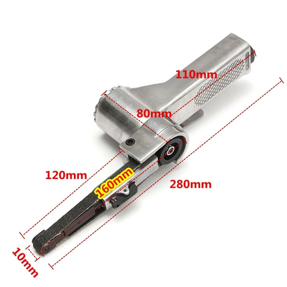 3/8 インチエアベルトサンダーエアアングルグラインダーアングル研削盤エアコンプレッサー用サンディングベルト付きサンディング空気圧ツールセット