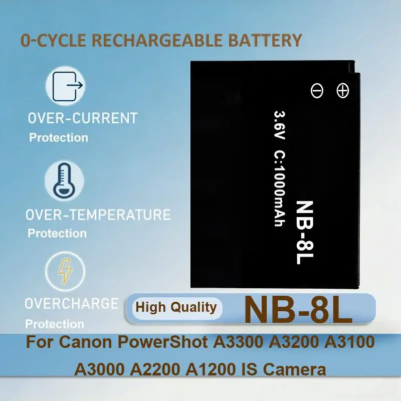 Battery For Canon PowerShot A3300 A3200 A3100 A3000 A2200 A1200 IS Camera ELPH 510 520 530 HS N SD4500 IXUS 1000 1100 500 IXY