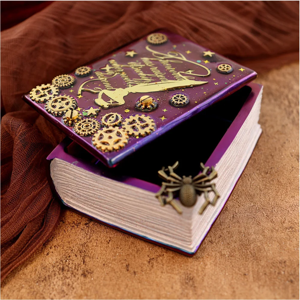 1 комплект DIY силиконовая форма для хранения в форме книги многоразовая антипригарная эпоксидная силиконовая форма для литья ювелирных изделий