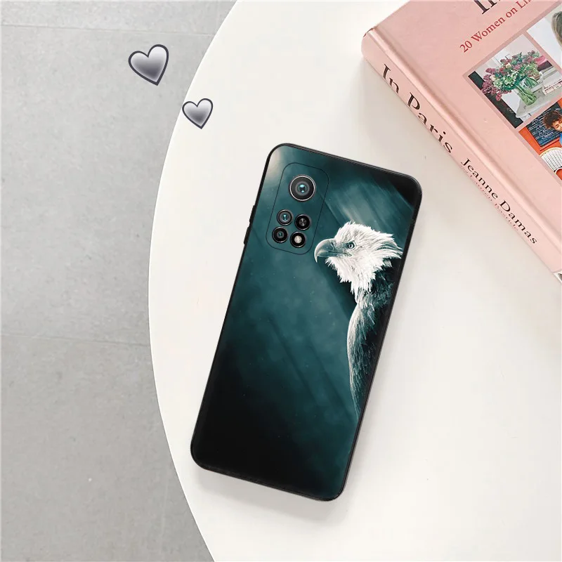 Flying Eagle Art Soft Phone Cases For Xiami 12X 12T 13 CC9Pro 12 Lite Redmi Note12 Pro Plus 5G A1 A2 12C 12S Black Matte Cover