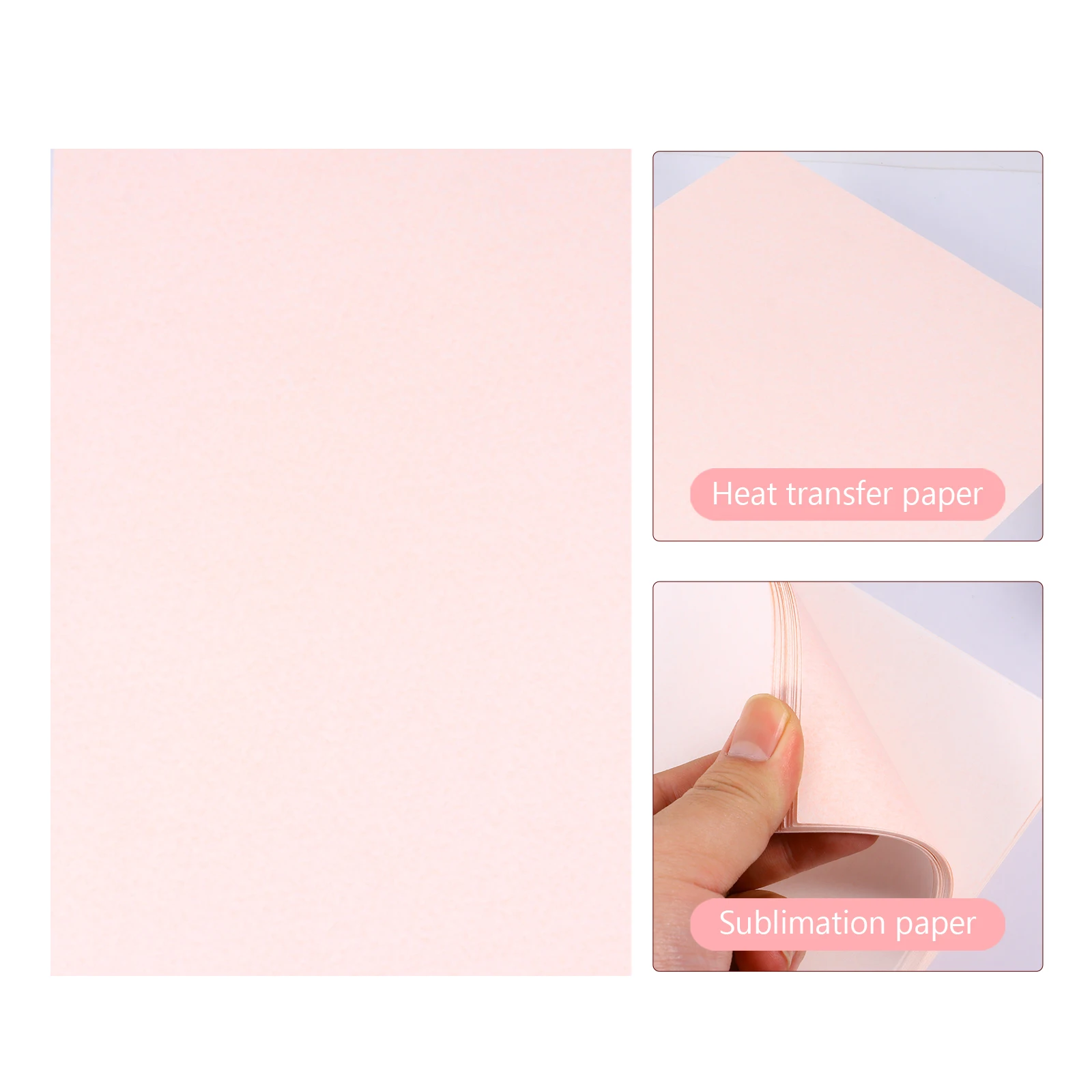 40 Sheets Heat Transfer Paper Sublimation A4 Printable Transfer Paper Quick Drying Machine Washable for Textile Ceramics