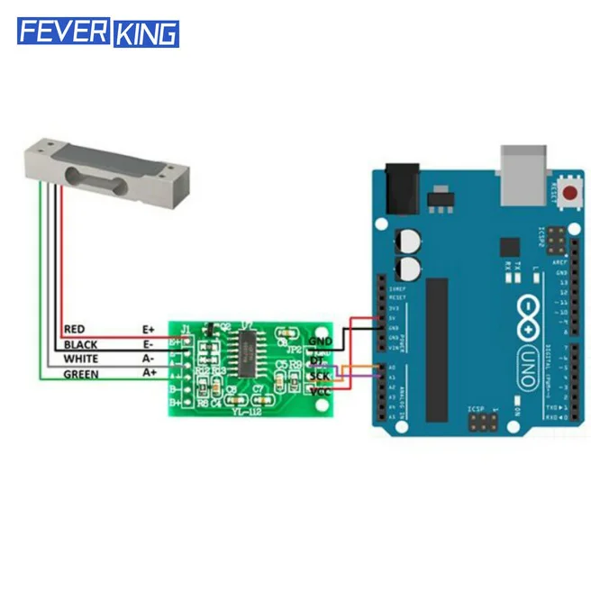 Digital Load Cell Weight Sensor 1kg 5kg 10kg 20KG Portable Electronic Kitchen Scale + HX711 Weighing Sensors Ad Module