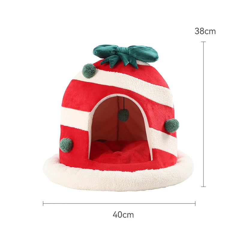 Cats Warm Bed Christmas Pet Halloween Goods Winter Puppy House Accessory Dog Mat Houses and Habitats Cushions Things Accessories