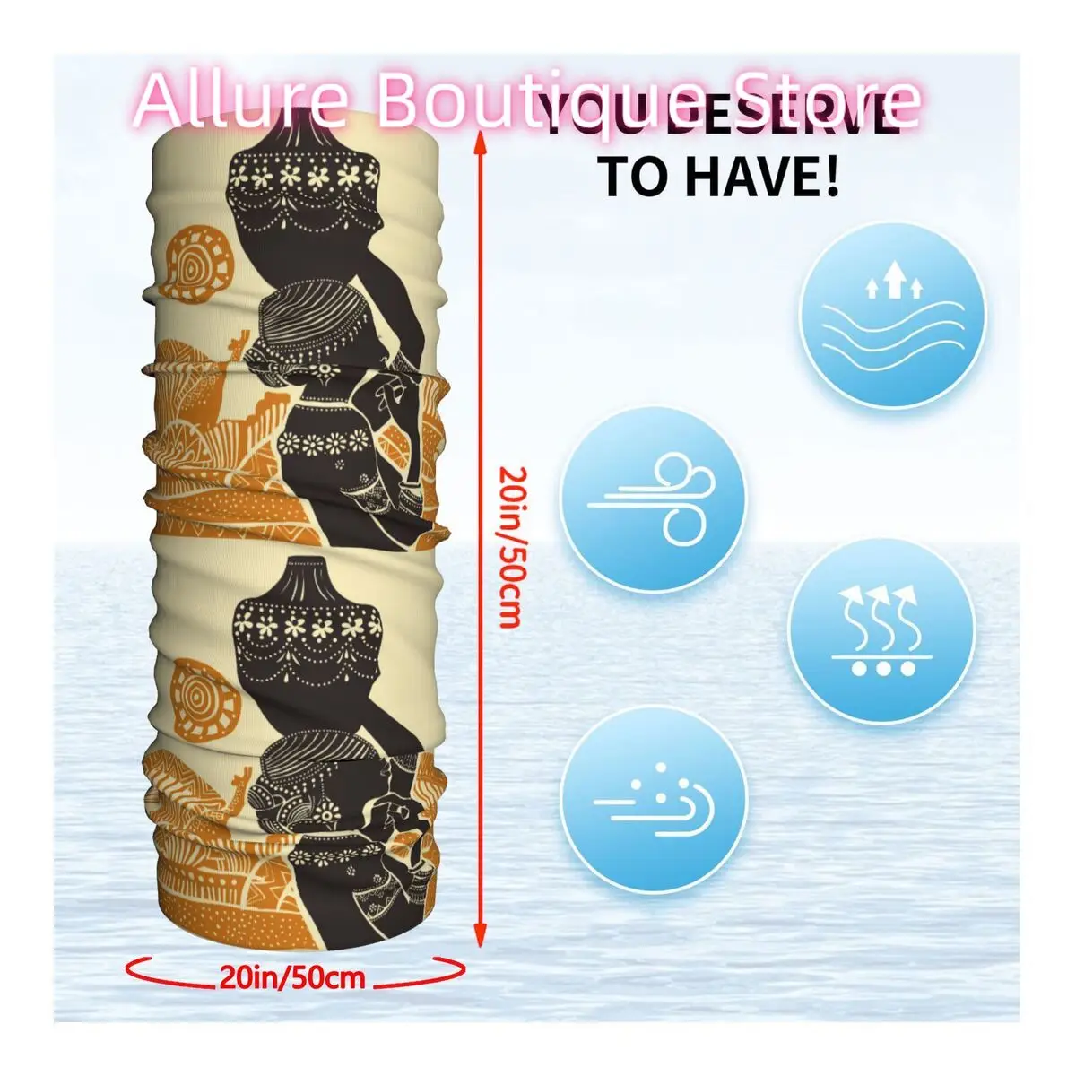 المرأة الأفريقية عقال الرقبة أدفأ الرجال التزلج تشغيل وشاح أنبوبي الطبية ممرضة الوجه باندانا الجراب