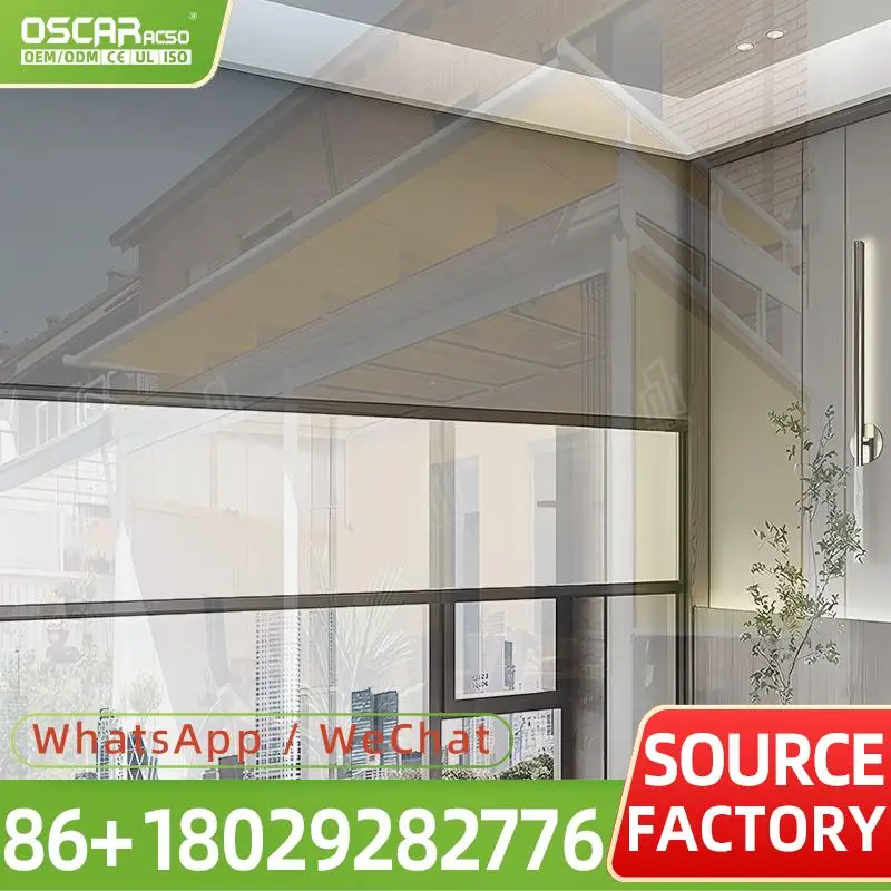 Wholesale Customized Electric Window Shades Roller Blinds Aluminium Polyester Zip Screen for Modern Room Privacy Protection in U