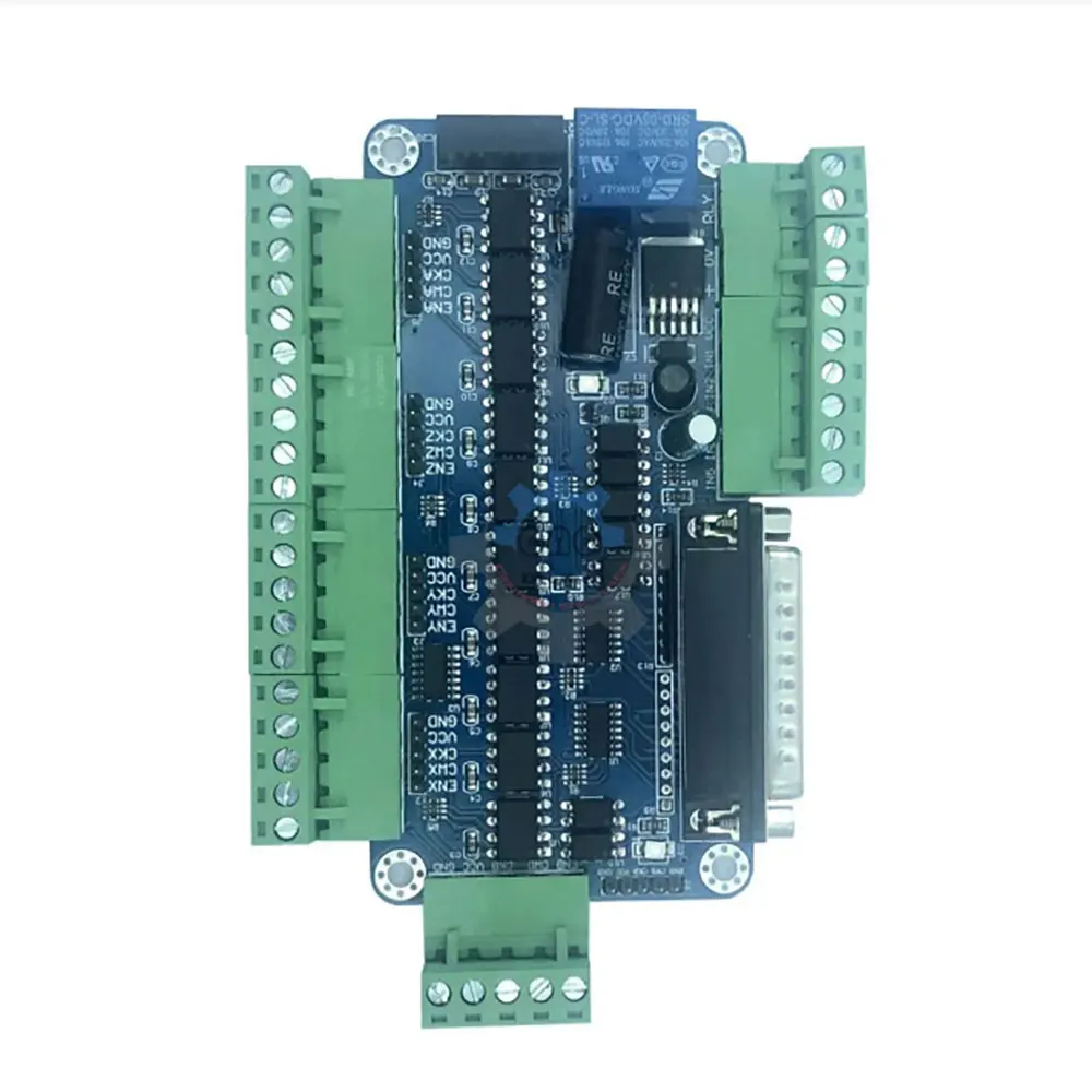 Mach3 5-Axis CNC Stepper Motor Controller Board 12V-60V DC Power Distribution Board+1USB Adapter Cable