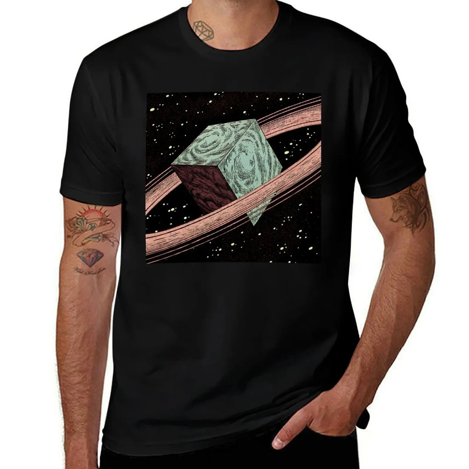 

Cube Planet T-Shirt animal prinfor boys vintage graphic tee custom t shirt customizeds T-shirts for men cotton