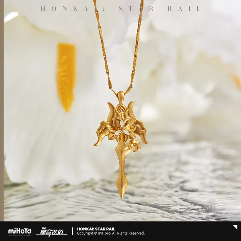 

Honkai: Star Rail Stelle Mihoyo Official Luocha Theme Series Brass Jewelry Necklace Ornament Fan Lovers Pendant Halloween Gift