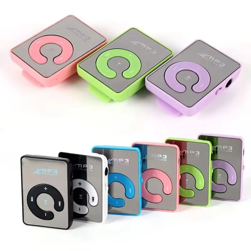 

C Key Portable Digital Music Media Player Mini MP3 With Back Clip Player USB Jack Sports MP3 Player Mini Music Player Walkman