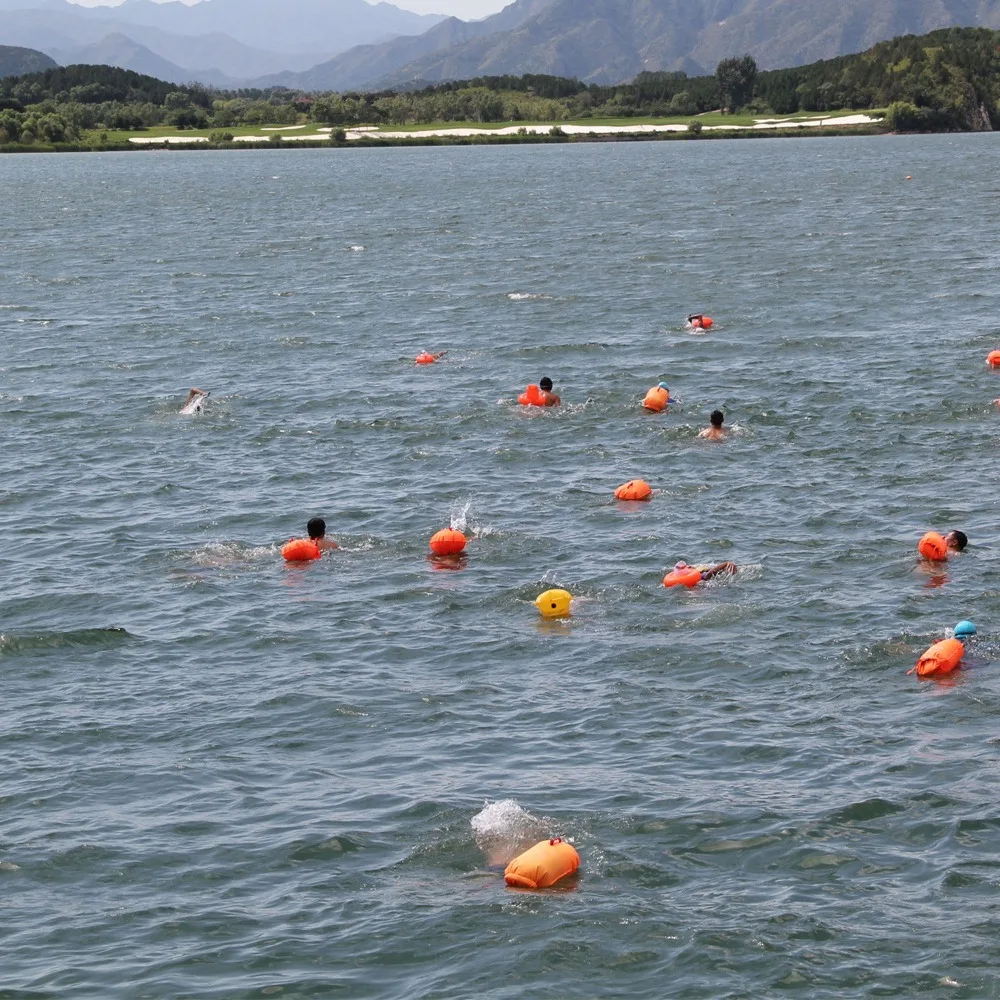 Bolsa flotante de natación impermeable, bolsa seca de gran capacidad con cinturón, bolsa de separación de agua, bolsa de natación portátil ultraligera