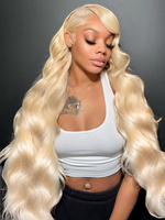 250 Density 613 Honey Blonde 13x6 HD Transparen Body Wave Lace Frontal Human Hair Wig 40Inches Colored Human Hair Lace Front Wig