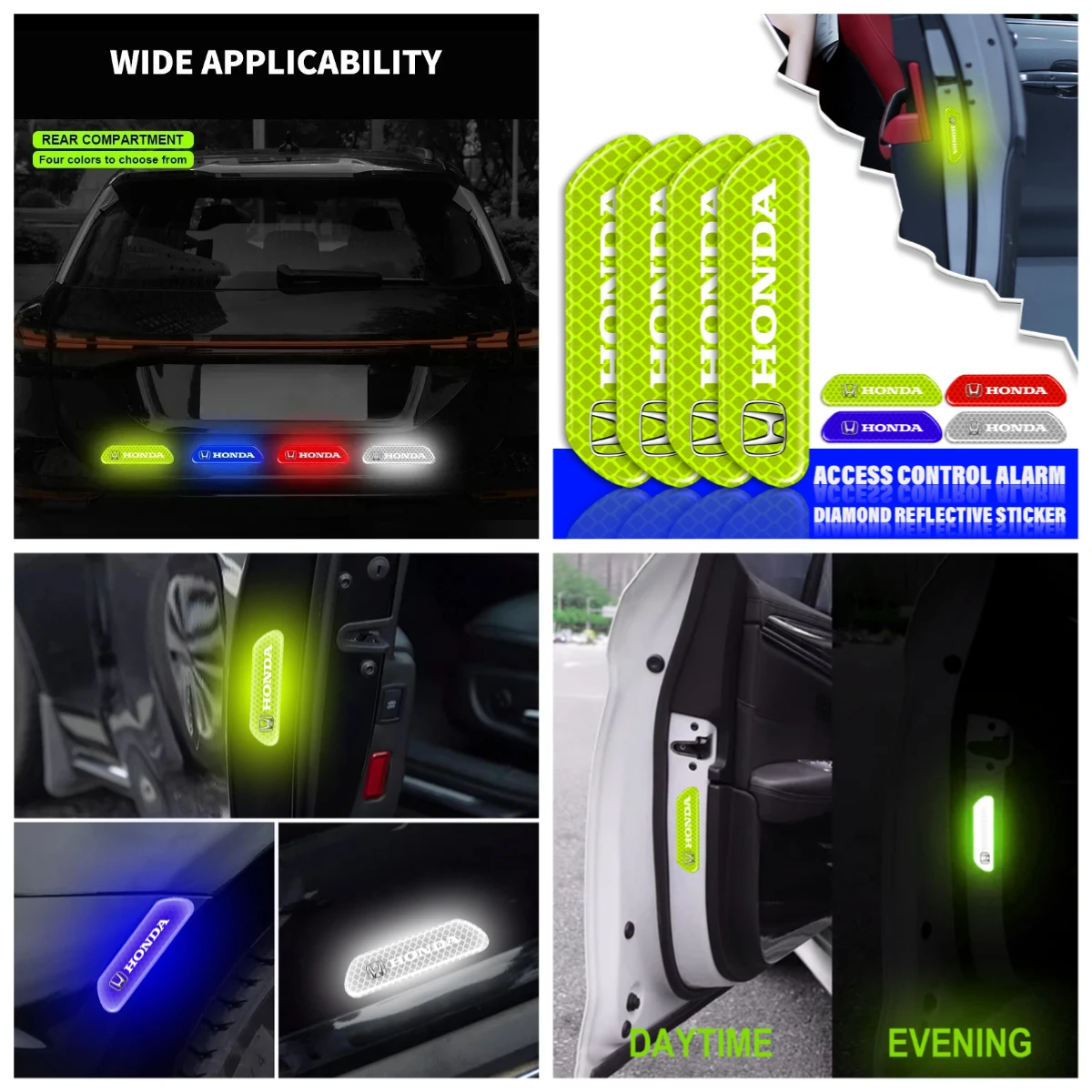 4Pcs Car Door Refle… - image