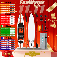 Funwater surfboard inflatable station board 335 * 84 * 15 size outdoor home leisure inflatable surfboard (including kit)