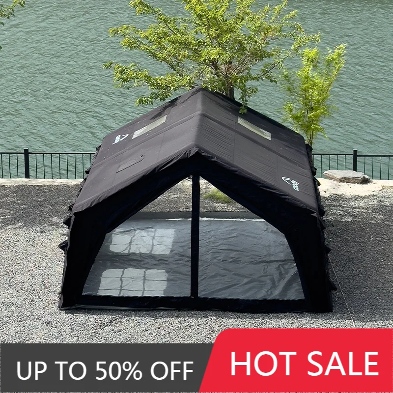 Black Coody 13.6 Air Tent Premium Cotton Gonflable Shelter New Unique Design Outdoor Camping Equipment