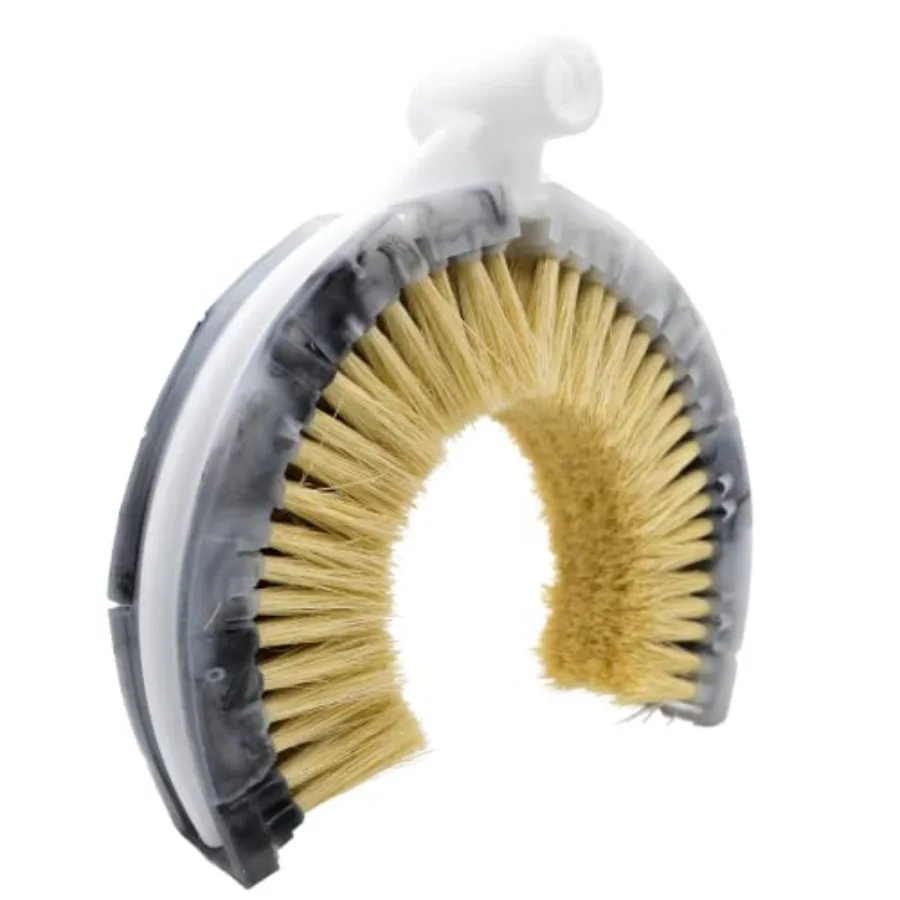 

B600 Truck Exhaust Stack Cleaning Brush 9" Flexible Chrome Stack Brush with Tampico Bristles Threaded Handle Hole