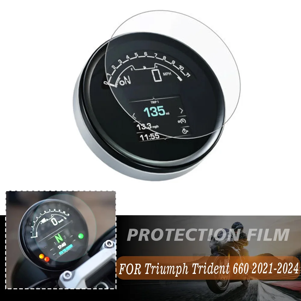 For Triumph Trident 660 TRIDENT660 2021 2022 2023 2024 Motorcycle Cluster Scratch Protection Film Dashboard Screen Protector